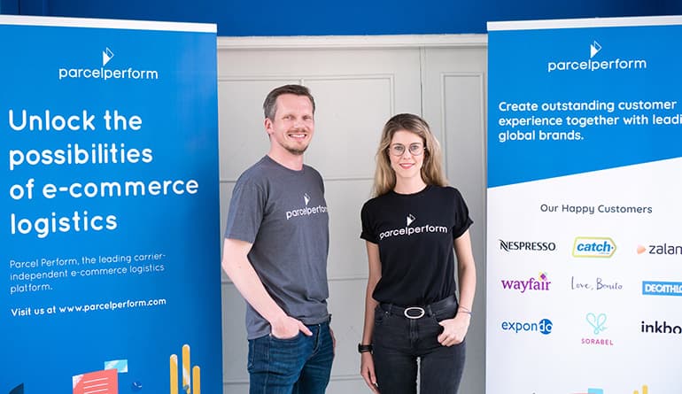 Parcel Perform Co-Founders Dr Arne Jerochewski and Dana von der Heide