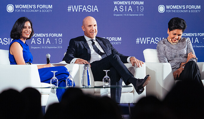 Panel discussing diversity and inclusion at the Women’s Forum Asia conference