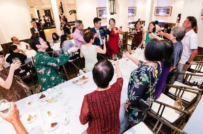 Joyce got married in Singapore