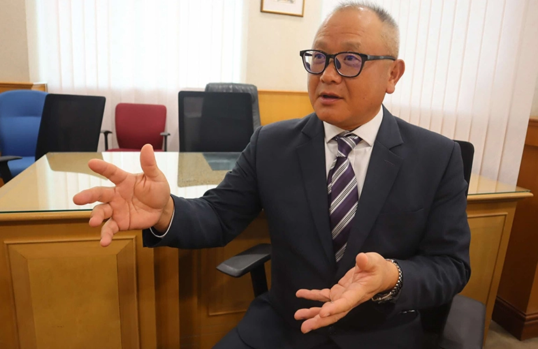 Hideyuki Mori, Managing Director of Mitsubishi Elevator Singapore.