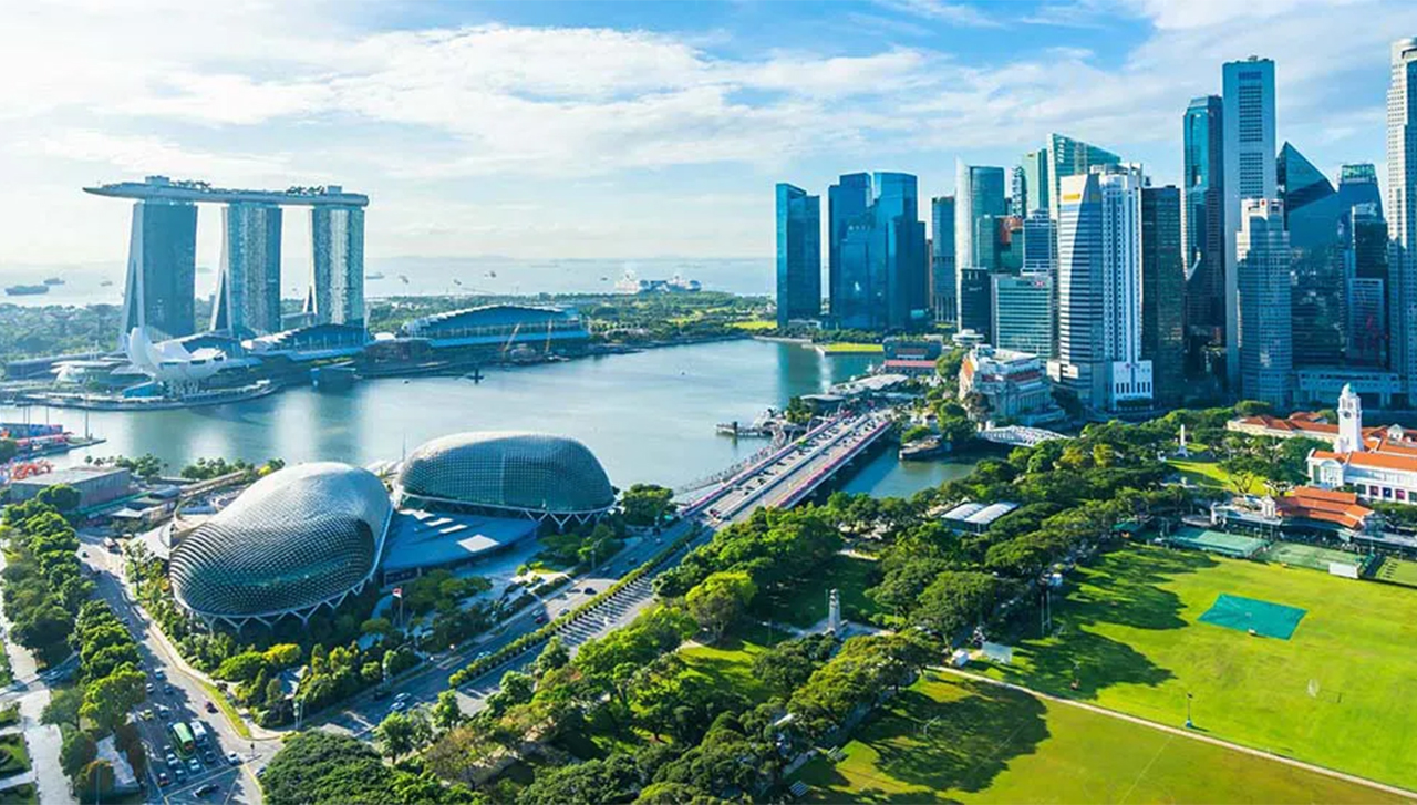 A view of Marina Bay Sands
